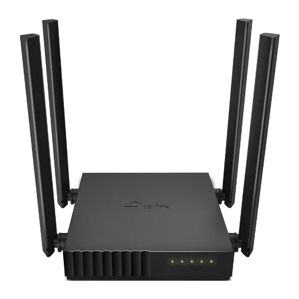 TP-Link Archer C54 Router AC1200 Dual-Band 2.4GHz/5GHz WiFi 4-Antenna 4-Ethernet Port 10/100Mbps Black