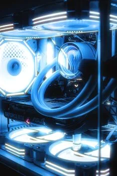 MMA MA-860 TG Case White (80MM RGB Fan)