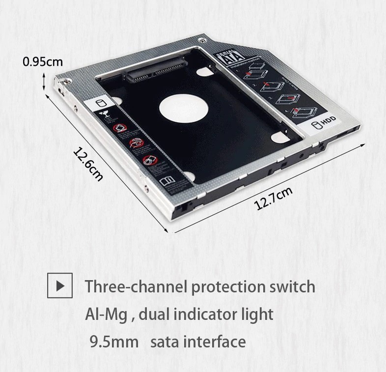 HDD Caddy SATA 2.5 SHC95 9.5mm TECH BUDDY IT SOLUTIONS